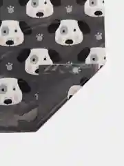 Серый пакет с принтом 30 х 20, пакет MiniDog