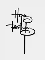 Багровый украшение для торта "С днем родждения", топпер "Happy Birthday"