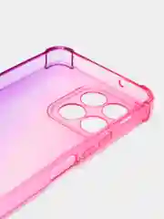 Розовый противоударный чехол BROSCORP для Honor X6 и X8 5G силиконовый, с усиленными углами