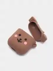Пудровый чехол для беспроводных наушников Apple AirPods 1 / 2, силиконовый