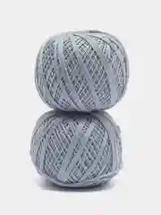 Серый металлик нитки-пряжа "Ирис", хлопок, 25 г, 150 м,(В уп. 2 шт.)