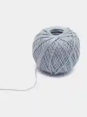 Серый металлик нитки-пряжа "Ирис", хлопок, 25 г, 150 м,(В уп. 2 шт.)