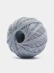 Серый металлик нитки-пряжа "Ирис", хлопок, 25 г, 150 м,(В уп. 2 шт.)