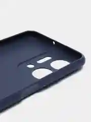 Синий чехол BROSCORP для Honor X7a матовый, силиконовый, тонкий, бортик вокруг камер