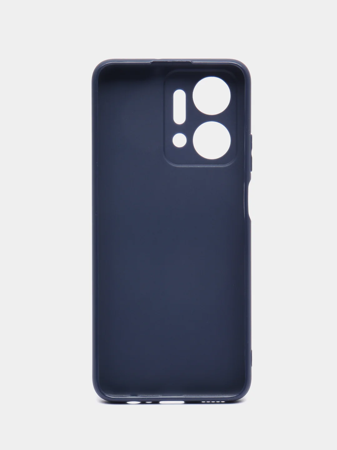 Синий чехол BROSCORP для Honor X7a матовый, силиконовый, тонкий, бортик вокруг камер