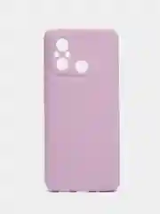Фиолетовый чехол BROSCORP для Xiaomi Redmi 12С матовый силиконовый тонкий, бортик вокруг камер