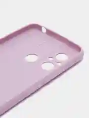 Фиолетовый чехол BROSCORP для Xiaomi Redmi 12С матовый силиконовый тонкий, бортик вокруг камер