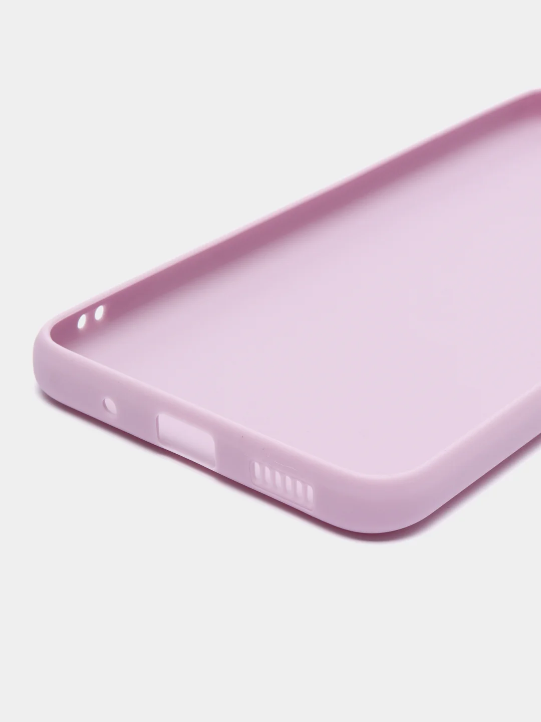 Фиолетовый чехол BROSCORP для Xiaomi Redmi 12С матовый силиконовый тонкий, бортик вокруг камер