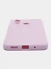 Фиолетовый чехол BROSCORP для Xiaomi Redmi 12С матовый силиконовый тонкий, бортик вокруг камер