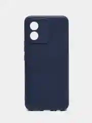Синий чехол BROSCORP для Honor X5 матовый силиконовый, тонкий, бортик вокруг камер