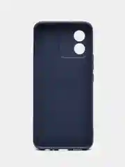 Синий чехол BROSCORP для Honor X5 матовый силиконовый, тонкий, бортик вокруг камер