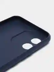 Синий чехол BROSCORP для Honor X5 матовый силиконовый, тонкий, бортик вокруг камер