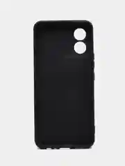 Черный чехол BROSCORP для Honor X5 матовый силиконовый, тонкий, бортик вокруг камер