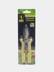 INBLOOM Секатор садовый, 15см, прорезиненная антискользящая ручка, сталь 65М, оцинкованный