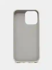 Серебряный блестящий чехол Broscorp на iPhone 14 Pro Max, со стразами и кристаллами
