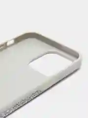 Серебряный блестящий чехол Broscorp на iPhone 14 Pro Max, со стразами и кристаллами