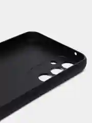 Черный чехол для Samsung Galaxy A54 силиконовый ROSCO матовый тонкий с бортиком- защитой камер