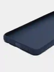 Синий чехол BROSCORP для Tecno Pova Neo 2 матовый силиконовый тонкий, бортик вокруг камер