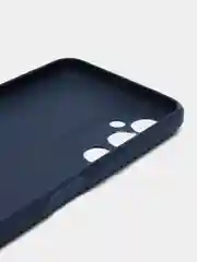 Синий чехол BROSCORP для Tecno Pova Neo 2 матовый силиконовый тонкий, бортик вокруг камер