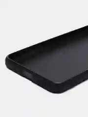Черный чехол BROSCORP для Xiaomi Redmi 12С матовый силиконовый тонкий, бортик вокруг камер