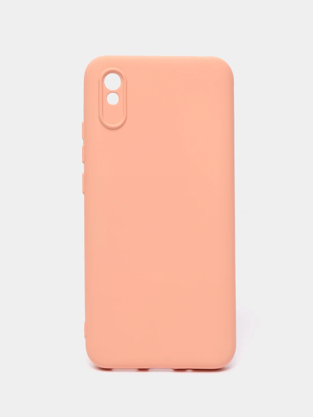 Пудровый силиконовый чехол на Xiaomi Redmi 9A ( Сяоми Редми 9А ) прозрачный, с подкладом