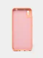 Пудровый силиконовый чехол на Xiaomi Redmi 9A ( Сяоми Редми 9А ) прозрачный, с подкладом