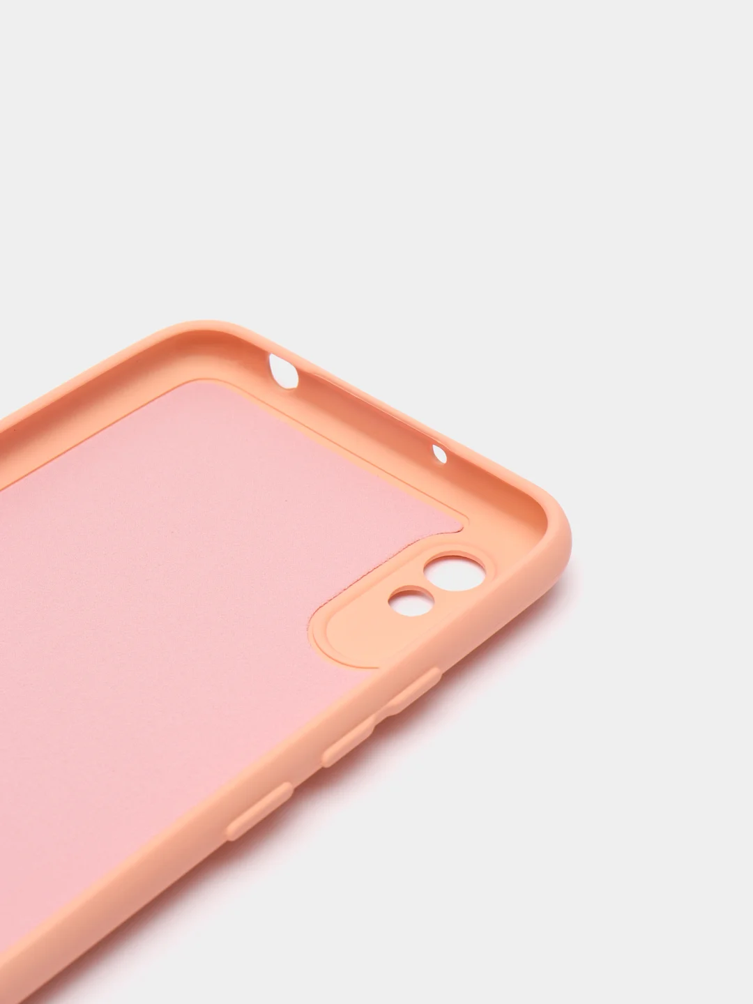 Пудровый силиконовый чехол на Xiaomi Redmi 9A ( Сяоми Редми 9А ) прозрачный, с подкладом