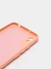 Пудровый силиконовый чехол на Xiaomi Redmi 9A ( Сяоми Редми 9А ) прозрачный, с подкладом