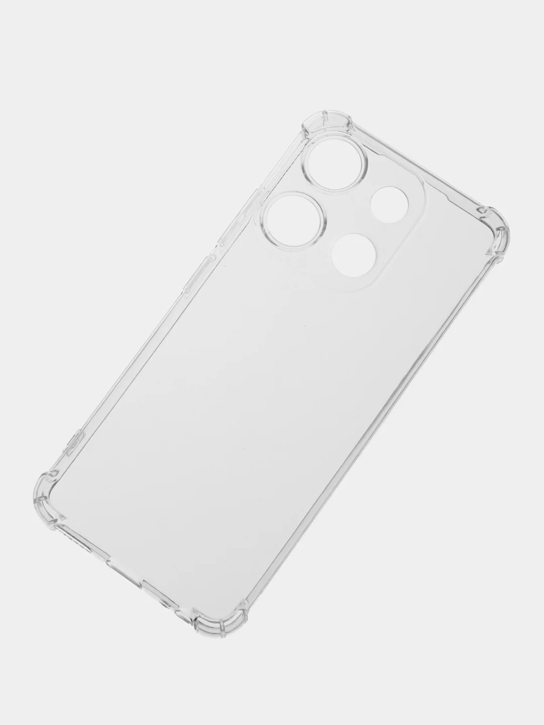 Прозрачный противоударный чехол BROSCORP для Infinix Smart 7 силиконовый с усиленными углами
