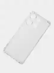 Прозрачный противоударный чехол BROSCORP для Infinix Smart 7 силиконовый с усиленными углами