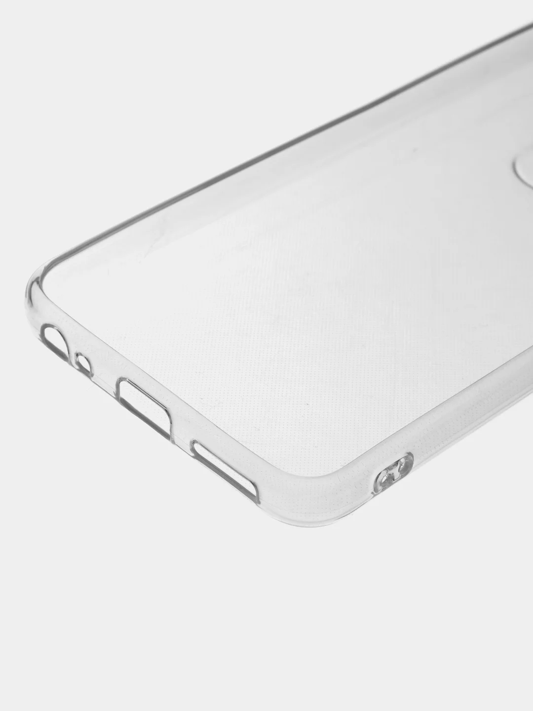 Прозрачный силиконовый чехол BROSCORP для Infinix Smart 7 прозрачный с защитой камер и от прилипания