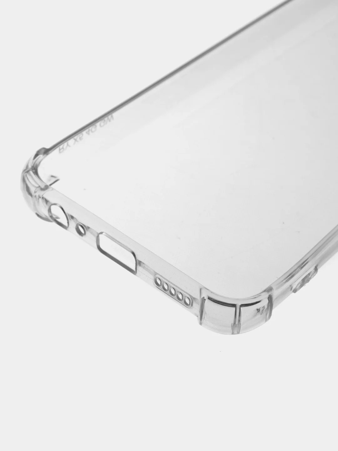 Прозрачный противоударный чехол BROSCORP для Honor X5 силиконовый, с усиленными углами, прозрачный