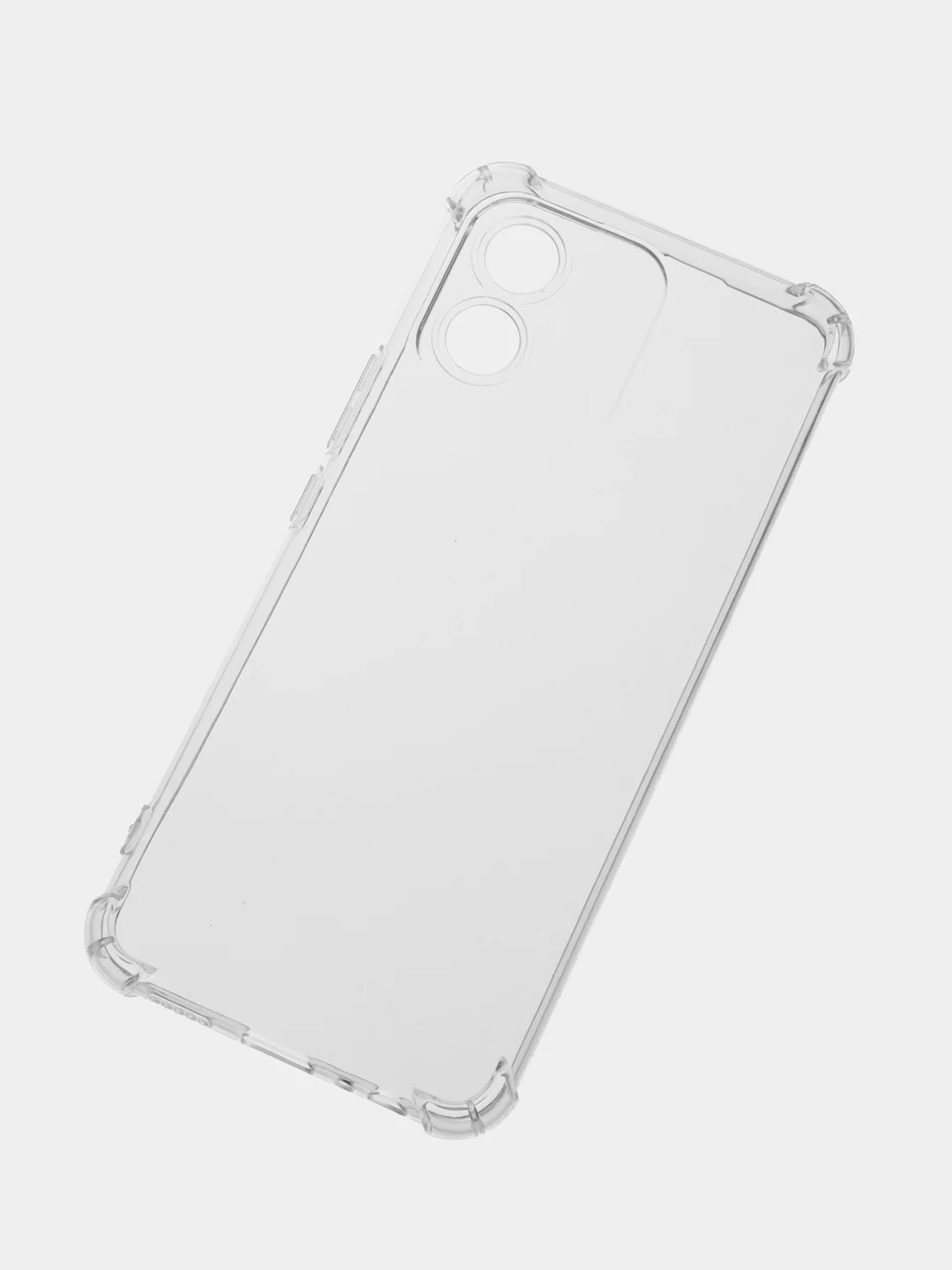 Прозрачный противоударный чехол BROSCORP для Honor X5 силиконовый, с усиленными углами, прозрачный