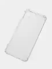 Прозрачный противоударный чехол BROSCORP для Honor X5 силиконовый, с усиленными углами, прозрачный