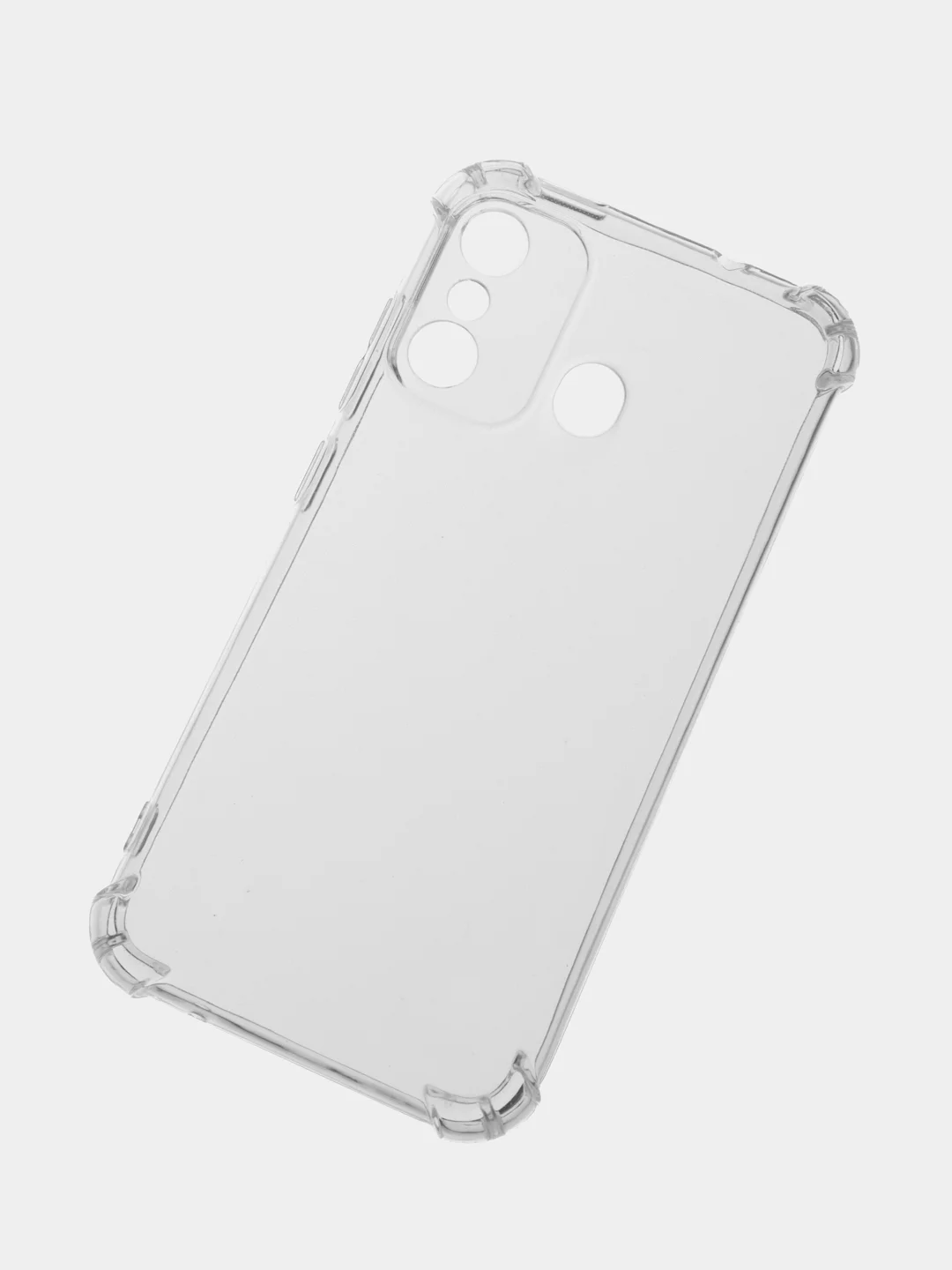 Прозрачный противоударный чехол BROSCORP для Itel A27, силиконовый, с усиленными углами, прозрачный