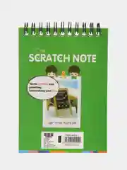 Зеленый скрэтбук, блокнот для рисования, scratch note, блокнот