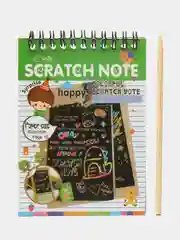 Зеленый скрэтбук, блокнот для рисования, scratch note, блокнот