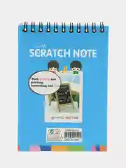 Голубой скрэтбук, блокнот для рисования, scratch note, блокнот