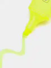 Маркер-текстовыделитель для выделения текста Офисмаг, желтый, линия 1-5 мм, 151203
