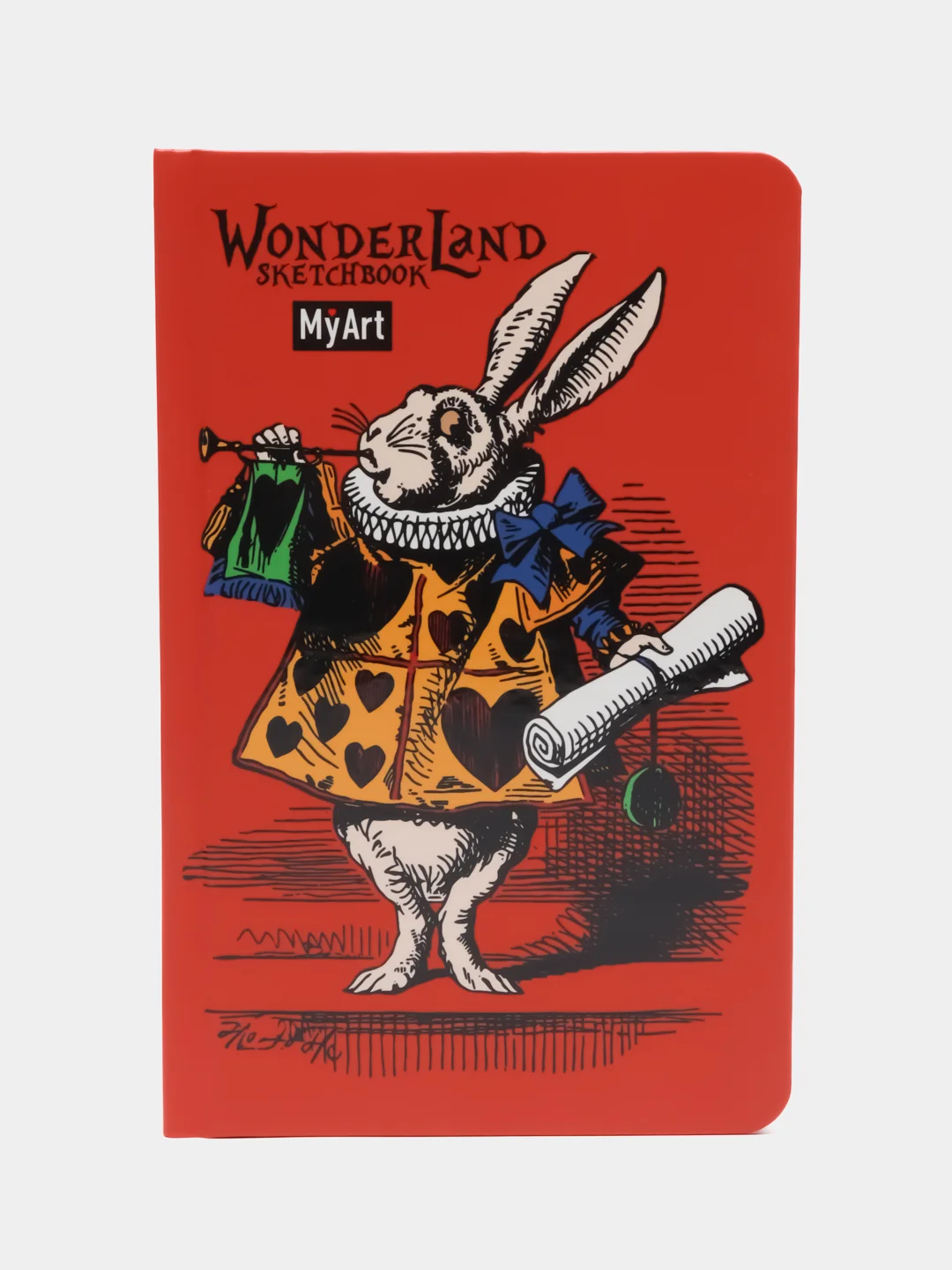 Оранжевый блокнот для зарисовок MyArt, 64 л. WonderLand скетчбук 120х180 мм. 120г/м2. Проф-Пресс