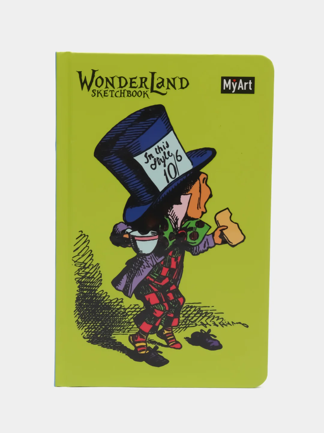 Зеленый блокнот для зарисовок MyArt, 64 л. WonderLand скетчбук 120х180 мм. 120г/м2. Проф-Пресс