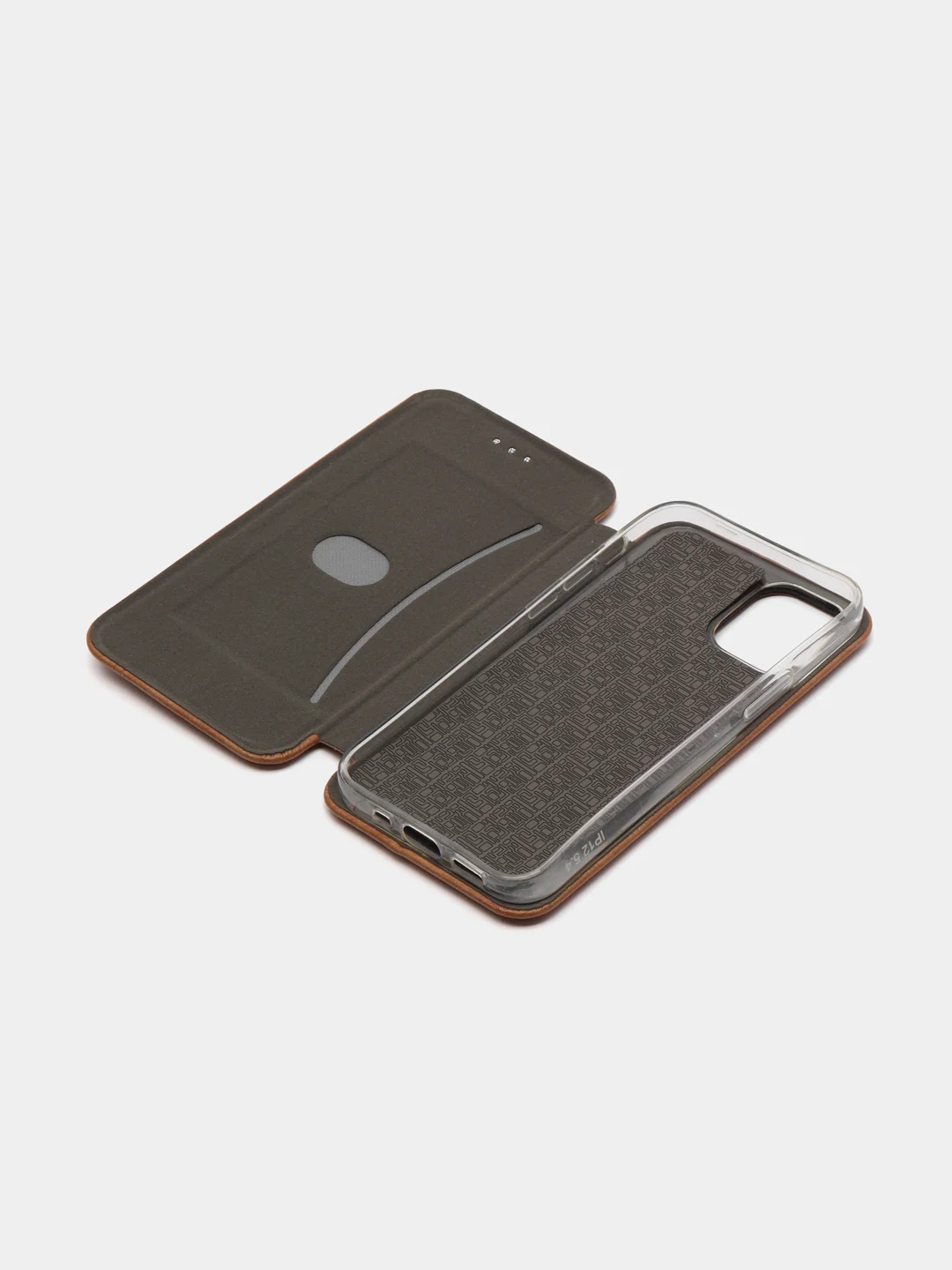Коричневый чехол книжка для iPhone 6/7/7PLUS/8/11/11PRO/12/12MINI/XR/X/XS/XS Max/12PROMAX