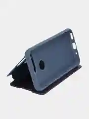 Темно-синий чехол-книжка с прозрачным окном Huawei Psmart Z/ View20/Y5(2019/8s)/Y6p/Y7(2019)/P20 Lite