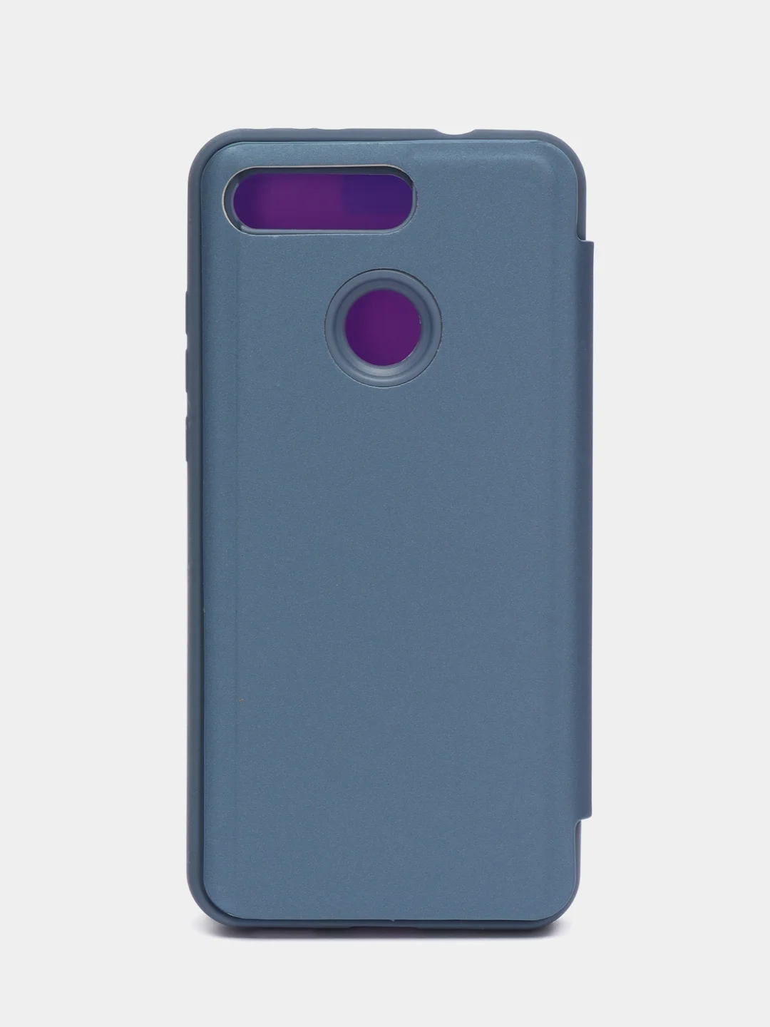 Темно-синий чехол-книжка с прозрачным окном Huawei Psmart Z/ View20/Y5(2019/8s)/Y6p/Y7(2019)/P20 Lite