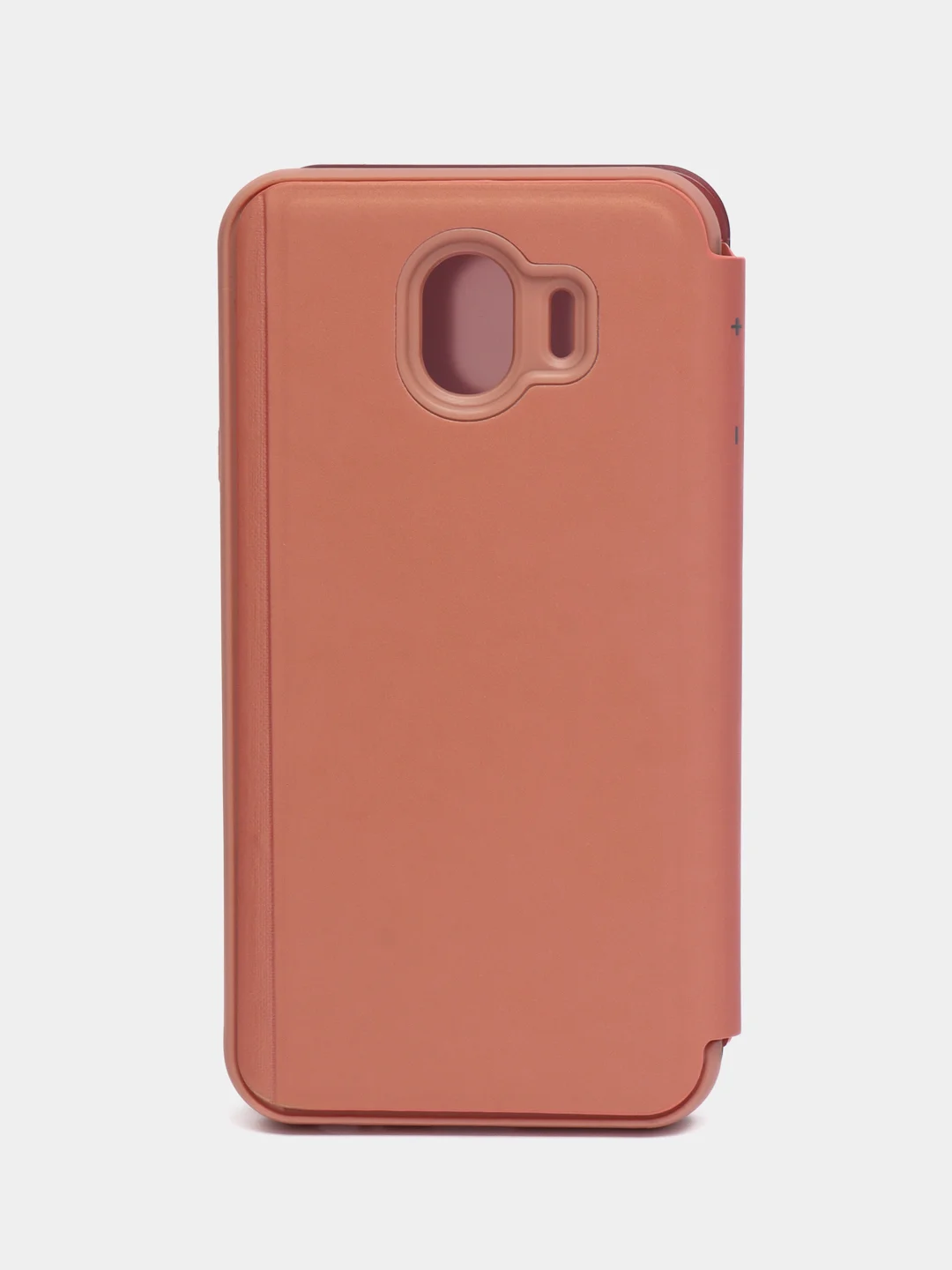 Коралловый чехол-книжка с прозрачным окном Samsung A6/A6 Plus/A8/A7/A9/J3/J4/J6/J8/A80/A81/A60/A91