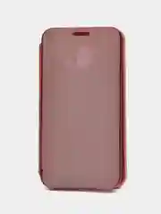 Коралловый чехол-книжка с прозрачным окном Samsung A6/A6 Plus/A8/A7/A9/J3/J4/J6/J8/A80/A81/A60/A91