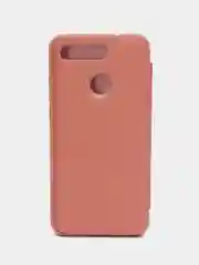 Коралловый чехол-книжка с прозрачным окном Huawei Psmart Z/ View20/Y5(2019/8s)/Y6p/Y7(2019)/P20 Lite