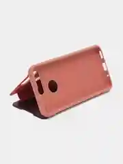 Коралловый чехол-книжка с прозрачным окном Huawei Psmart Z/ View20/Y5(2019/8s)/Y6p/Y7(2019)/P20 Lite