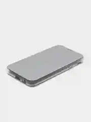 Серебряный чехол-книжка с прозрачным окном Samsung A6/A6 Plus/A8/A7/A9/J3/J4/J6/J8/A80/A81/A60/A91