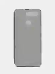Серебряный чехол-книжка с прозрачным окном Huawei Psmart Z/ View20/Y5(2019/8s)/Y6p/Y7(2019)/P20 Lite